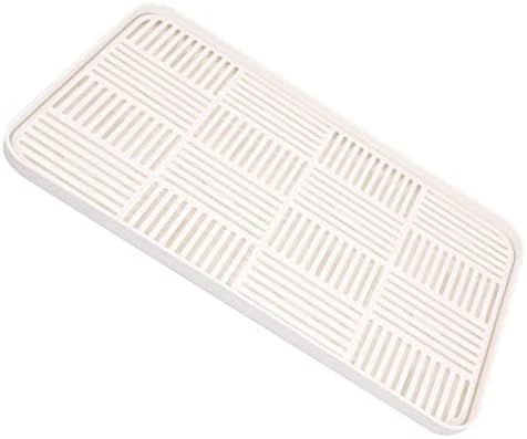 Bestonzon secar placa de secagem bandeja de bandeja de xícara de copo de armazenamento duplo slip rack pad para casas xícaras