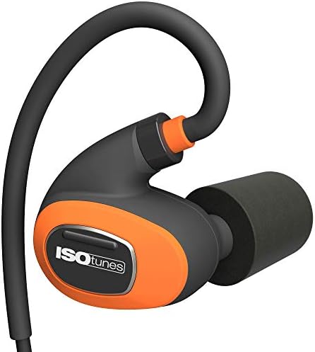 Fones de ouvido Isotunes Pro 2.0 Bluetooth Earplug, classificação de redução de ruído de 27 dB, bateria de 16 horas, durabilidade IP67, microfone de cancelamento de ruído, protetor auditivo profissional compatível com OSHA