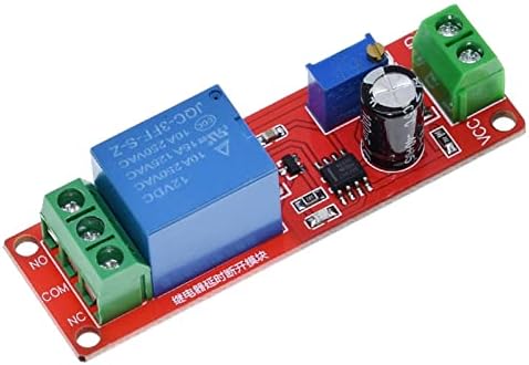 Kenid 1PCS NE555 interruptor do temporizador Módulo de atraso de tempo ajustável Módulo de relé DC 12V LELA DE ALUGUELO Escudo 0