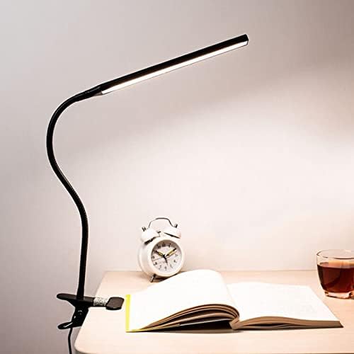 LED 360 ° Folding Flamp Desk Lâmpada Recarregar o clipe da lâmpada de mesa na luz para leitura de cama Trabalhando