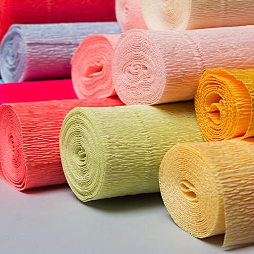 Mecccanity Crepe Paper Roll Decoration 7,5 pés de comprimento 20 polegadas de largura para festa, casamento, verde claro