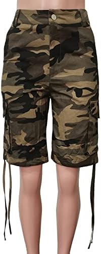Shorts de camuflagem feminina de Famnbro