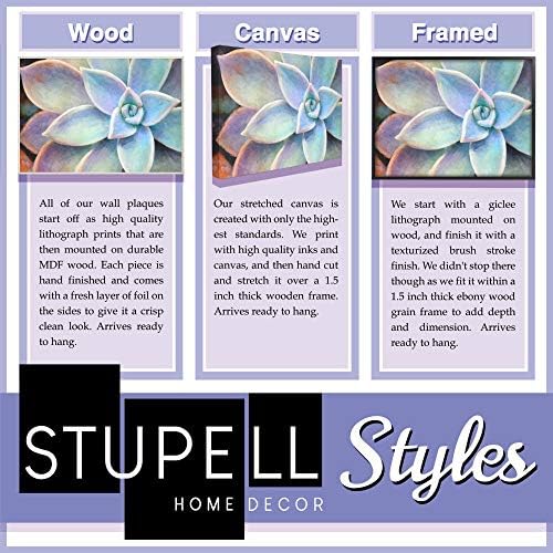 Stuell Industries Spring Floral Circle Menos preocupação mais citação de oração, projetada por Kim Allen Wall Art,