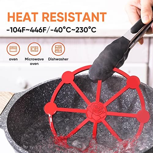 2PCs Magnetic Silicone Trivet tapete, almofadas de silicone não deslizantes resistentes ao calor para pratos quentes/panelas/panelas,