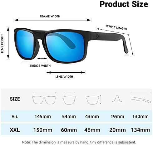 Óculos de sol polarizados de maxjuli para homens e mulheres, óculos de sol de proteção UV400, ideais para dirigir ciclismo e executar 8120