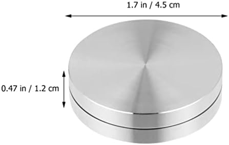 Bandeja redonda de bolo de doitool 2pcs giratórios giratórios giratórios de alumínio rolamentos giratórios de alumínio Base para