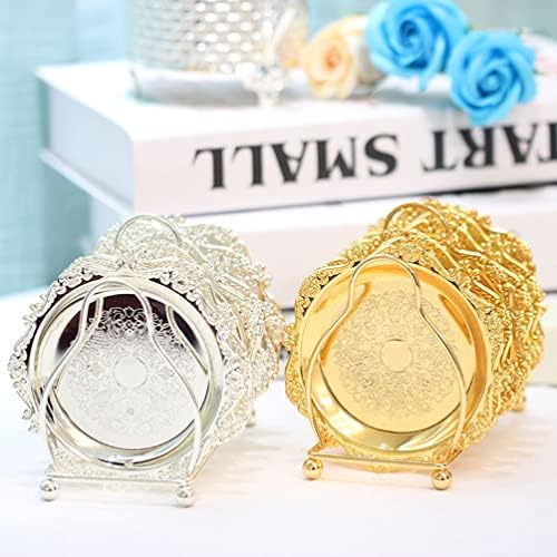 Conjunto de utensílios de utensílios LuxShiny Conjunto de talheres 6pcs Mini pratos de bolo, prato de bolo com mini