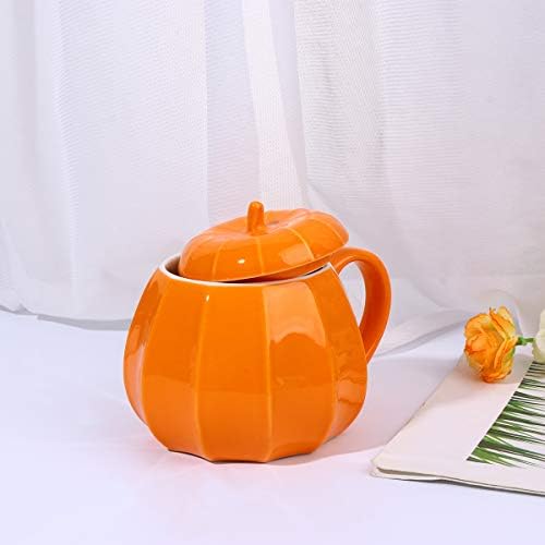 Caneca de café doitool 1 PC Creative Pumpkin Shape Copo Cup de xícara de café xícara de halloween xícara de água para