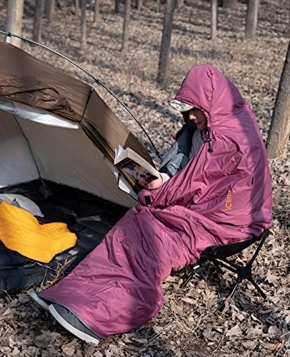 Iclimb 1 Mini-dobring Table e 1 pacote de saco de dormir de isolamento 3M de duas camadas, compacto Ultralight para uma pessoa ao
