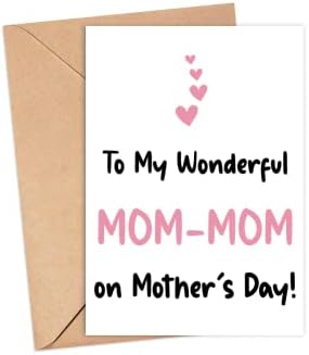 Para minha maravilhosa mãe -mãe no cartão do dia das mães - Mom -mãe do dia das mães - cartão mãe -mãe - presente para ela
