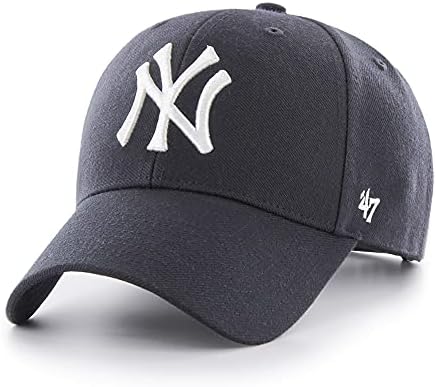 '47 quarenta sete da marca MVP New York Yankees Visor Curved Snapback Cap Navy MLB Limited Edition