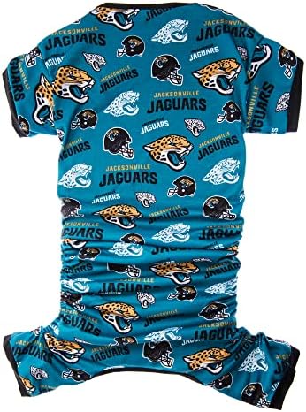 Littlearth Unissex-Adult NFL Jacksonville Jaguars PJs, cor da equipe, pequeno