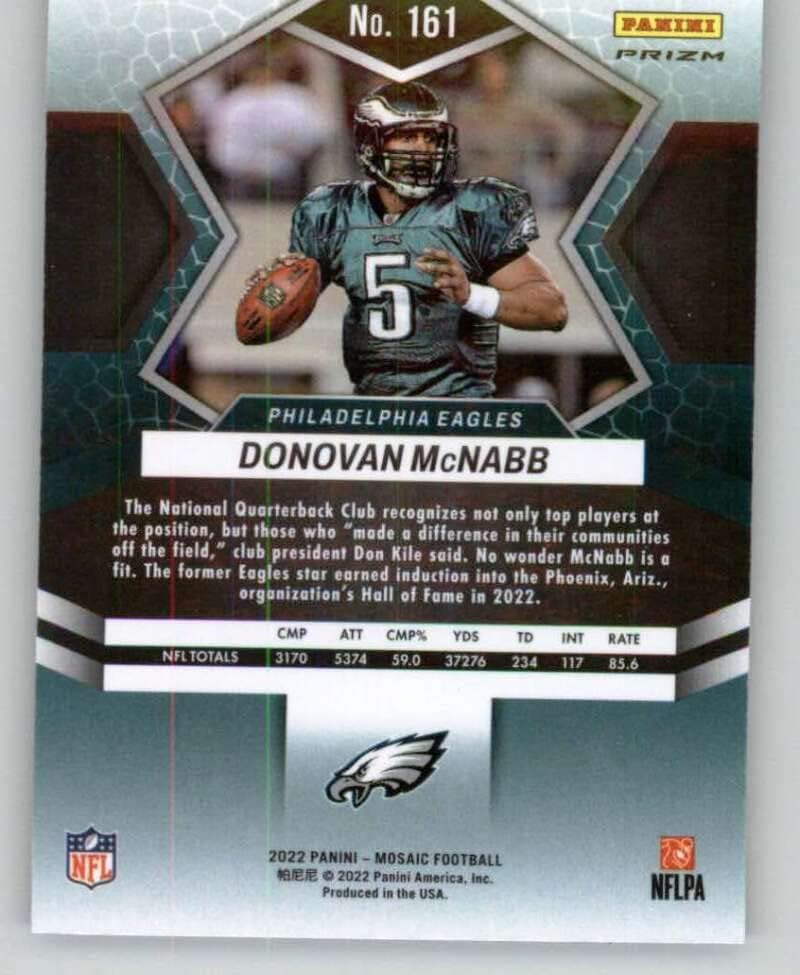 2022 Panini Mosaic Mosaic Green #161 Donovan McNabb Philadelphia Eagles NFL Football Trading Card