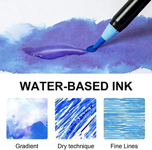 HNKDD Marcadores metálicos tinta Cores de canetas Art Marcadores de redação permanente para papel de papel de parede de pedra desenho de cartas de papelaria