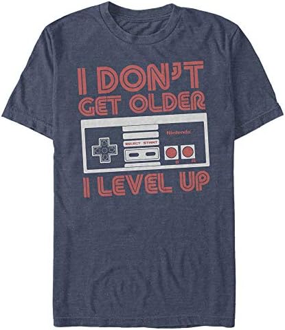 Controlador NES masculino da Nintendo Men Gettle Nível Up-Shirt