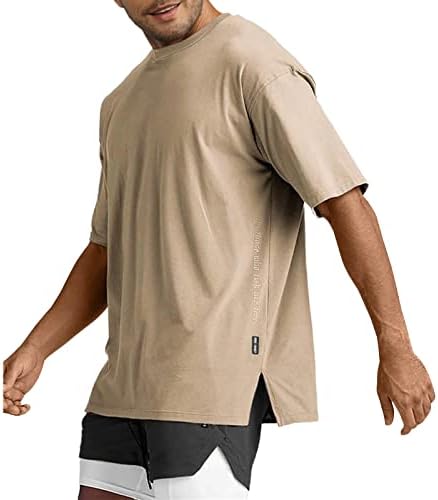 T-shirts atléticos de ajuste solto masculino