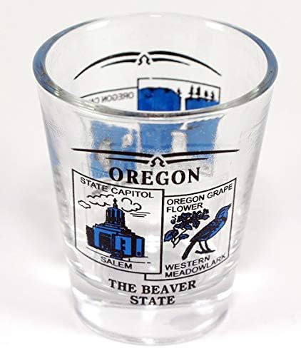 Cenário do estado de Oregon Blue New Shot Glass