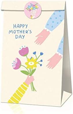 12pcs Bolsa de presente para o dia das mães Feliz Dia das Mães e melhor mãe para aniversários, dia das mães, chuveiros