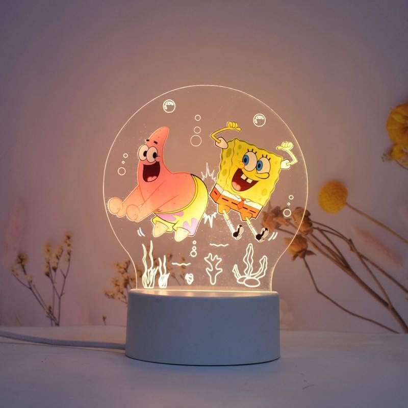 Lâmpada decorativa de LED 3D, lâmpada de ilusão óptica de luz noturna colorida para mesa de cabeceira. Presente ideal para aniversário,