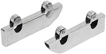 Aexit Metal Sliding Material Manipulação de rolos Rodas de braçadeira Polas de prata 20pcs Para bloqueios de 5 mm de espessura