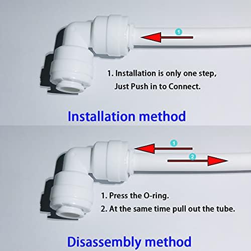 Malida 1/2 Thread Macho para 1/4 Push Fit Tube Connect Rick para Purificadores de água Osmose reversa