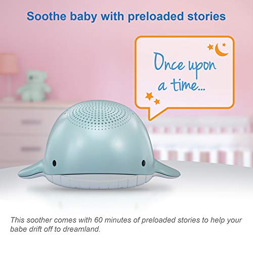 VTech BC8312 Wyatt The Whale Storytelling Baby Sleep Soother com uma máquina de som de ruído branco; 10 andares, 10 sons ambiente