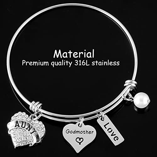 Presentes de pulseira de madrinha de kivosliviz para mulheres Godmom -Madmom Jóias Madrinha Bracelets