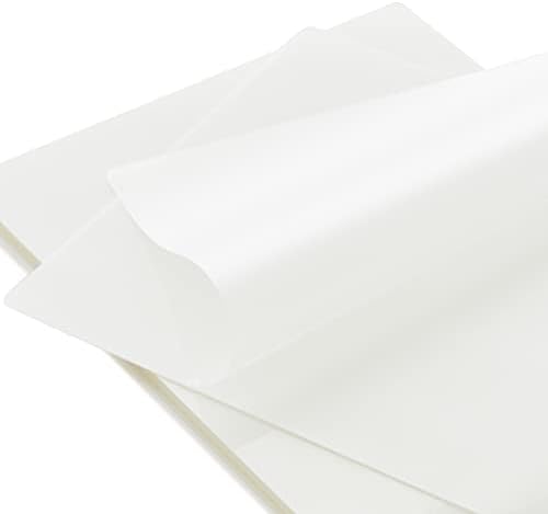 Basics Multiplouseppose Copy Printer Paper, 10 estojo de resam e papel de impressora de cópia multiuso, 8 estojo de resam e lençóis laminadores de papel plástico transparente - 9 x 11,5 '', 200 -pack