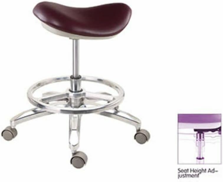 Luxo PU Dental Mobile Saddle Chair Drs 'Doctor Cirurgia Altura Ajustável