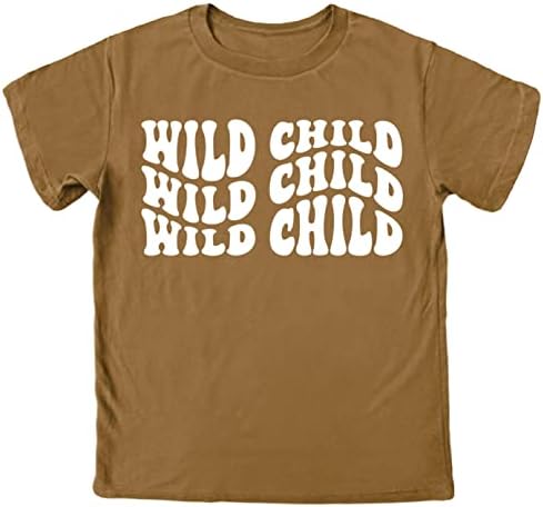 Olive adora camisetas retrô onduladas da Apple Child Child para meninos e meninas para bebês e crianças pequenas