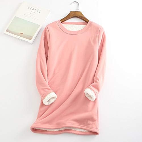 Blusas de primavera feminina tampa quente de camisa e tops grandes e grandes camadas de camisa de lã de lã Fit Sweater
