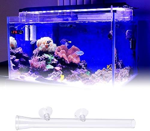 Tubo do alimentador de camarão PoPetpop com otário acrílico montado aquário Bandeja de cristal transparente recipiente para répteis de tanques de peixes