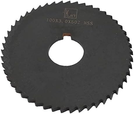 NOVO LON0167 100mm x apresentado 3mm 50 dentes de eficácia confiável HSS Round Slitting serra Machine Cutter Black