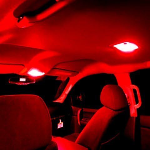 Iluminação alla 2x super brilhante w5w 168 175 lâmpadas de lâmpadas vermelhas puras de leds interiores mapa de bagagem de bagagem