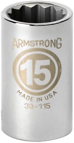 Armstrong 39-128 28mm, 12 pontos, soquete padrão da métrica de unidade de 1/2 polegada