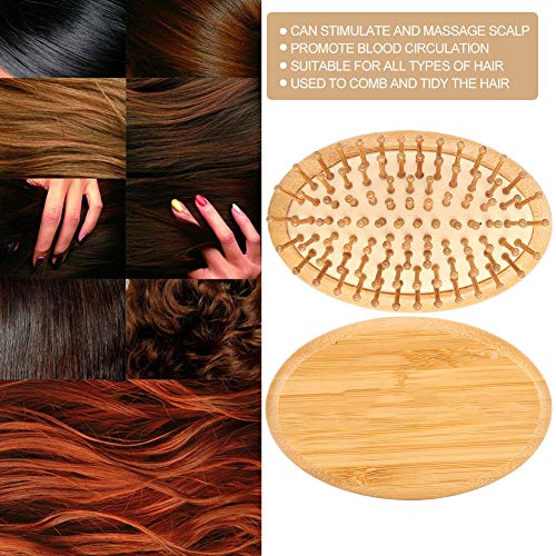 Massagem de madeira pente, pincel mini, departamento de cabelo escova de cabelo sem maçane