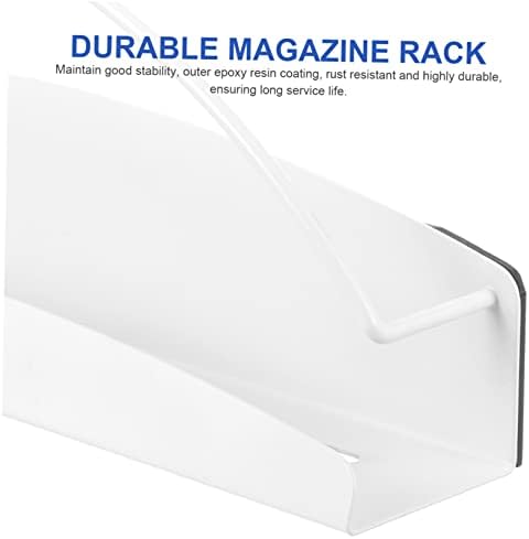 Cabilock Newspaper Rack Recurada Livro de Plataforma da Plataforma de Recurso Stand Papel Towel Setor de geladeira