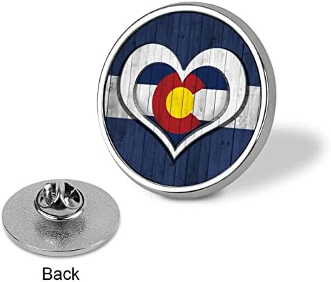 Bandeira do Estado do Colorado Round Broches Broches de reconhecimento Bloetges Butges for Hat Jackets Camisetas decoração