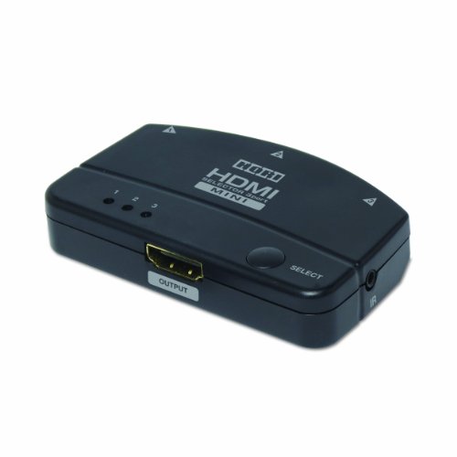 Seletor Hori HDMI Mini porta com suporte remoto e 3D 1080p - Xbox 360