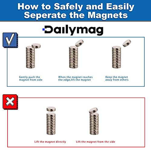 Ímãs pequenos dailymag, 36 ímãs redondos e redondos de terras raras, ímãs de disco de neodímio poderosos de 10 mmx3mm para
