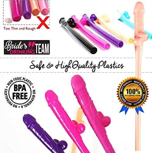 15 PCS Bachelorette Party Penis Straws Confetti de palha naughty noiva | Bachelorette Party Supplies and Favors for the Bachelorette