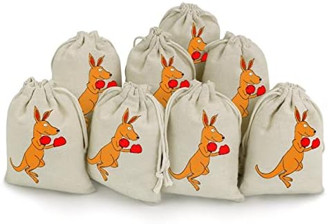 Bolsas de armazenamento de estacas de bogumamento de bogum australiano bolsas de presente de doces de doces reutilizáveis ​​e compactos de bolso multiuso 8pcs
