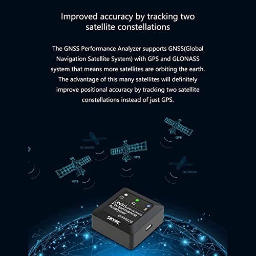 Skyrc GSM020 GNSS GPS GLONASS Bluetooth habilitado para o veículo RC Compact RC Rastreador de dados de desempenho e analisador