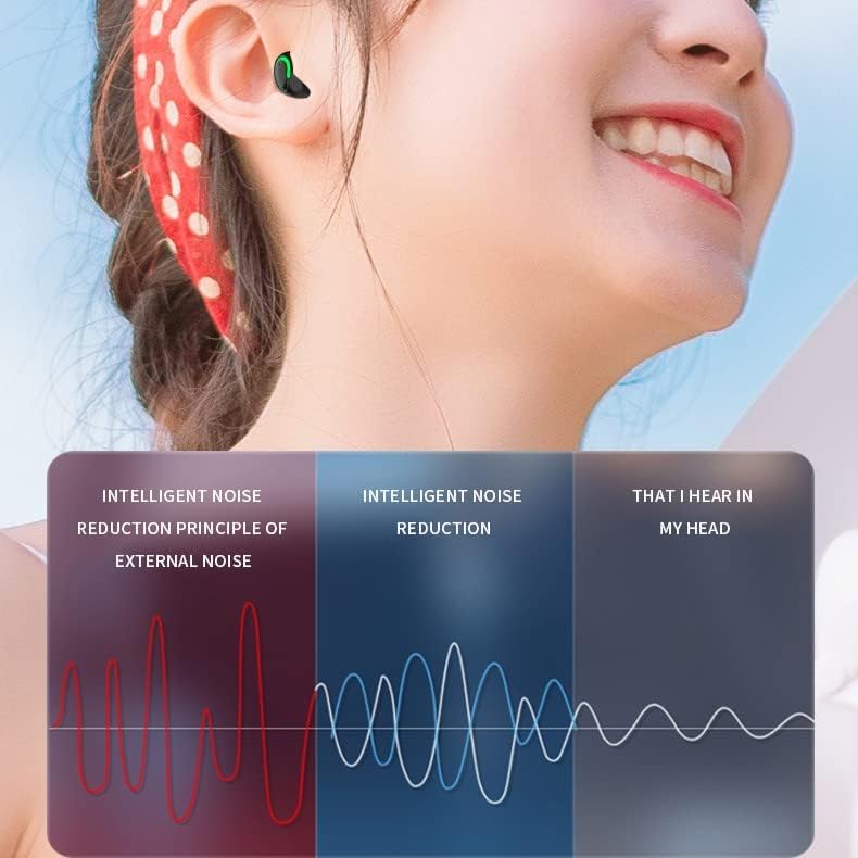 Fones de ouvido do sono leve sem fio hifi broto de orelha Bluetooth cancelamento de ruído para iPhone e Android