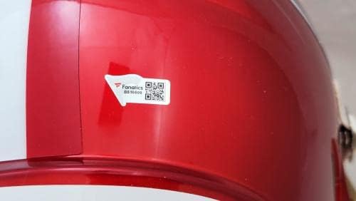 Jerry Rice autografou o San Francisco 49ers Flash Red Réplica em tamanho real Speed ​​Helmet Fanatics Holo Stock 208222 -