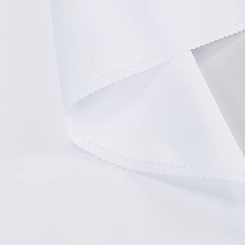 Guardanapos de pano Lejian 17 x 17 polegadas, guardanapos de poliéster laváveis ​​e sólidos brancos, conjunto de 12, perfeito para
