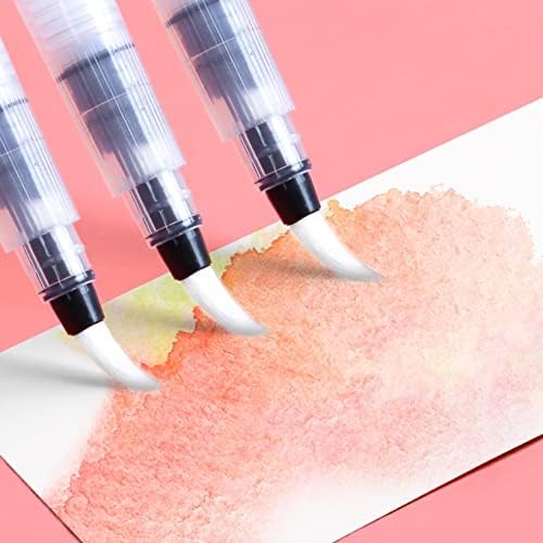 Escova de desenho de lã de nylon suprimentos de arte pincel pintura de aquarela pintando caneta de preenchimento de água reutilizada