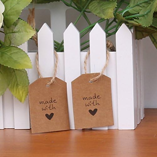 Tags de papel 100pcs Love Assinando papel tag tag de festa de casamento tags string tags