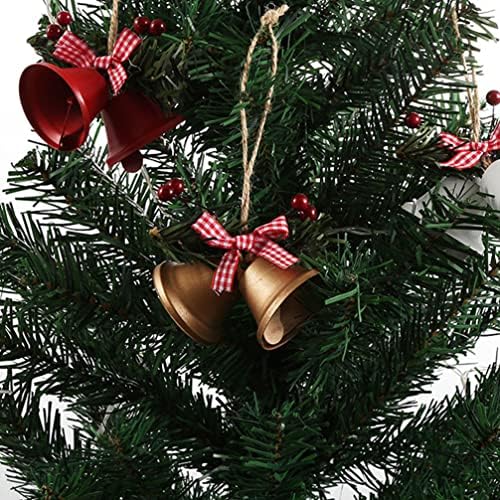 Galpada Christmas Bells 6pcs sinos de natal árvores pendurados ornamentos jingle sells pingentes de árvore de Natal para decoração de