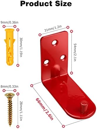 Montagem do extintor de incêndio, suporte para cabides de parede de extintor de 4 pacote com suportes de suporte de parede com sinais de extintor de incêndio